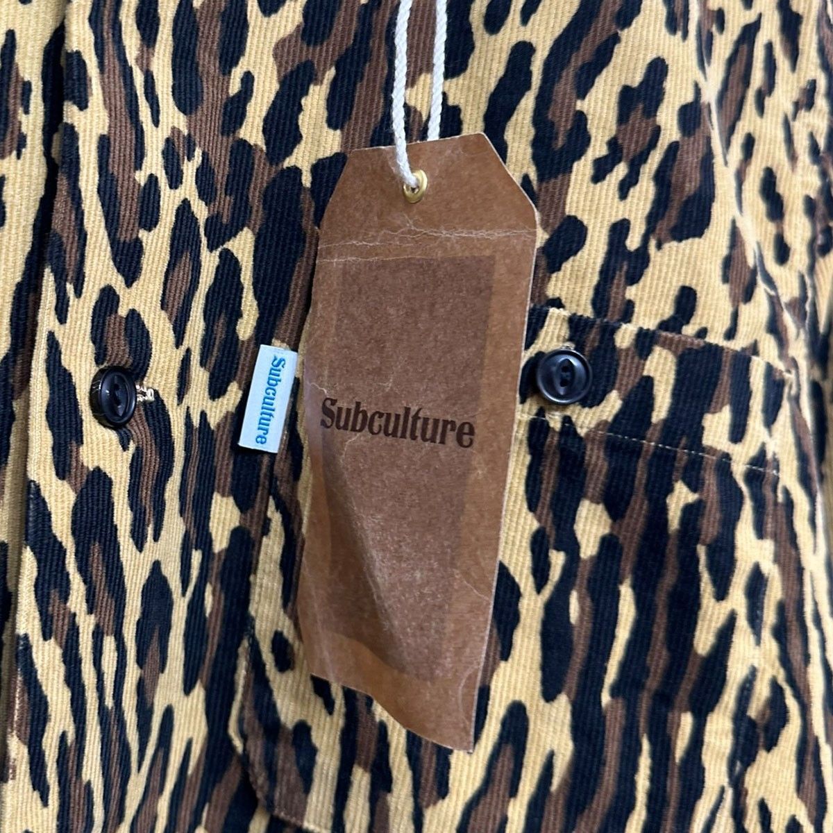 Subculture 26SS LEOPARD CORDUROY SHIRT レオパードコーデュロイ Subculture 26SS LEOPARD CORDUROY SHIRT レオパードコーデュロイ