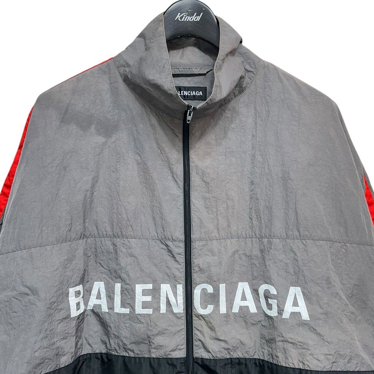 BALENCIAGA Logo Colorblocked Ripstop Windbreaker ロゴウィンド 