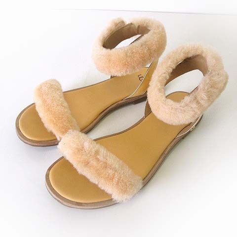 UGG ベージュ ムートンサンダル アグ UGG サンダル ムートン ボア ファーサンダル Fluff Springs