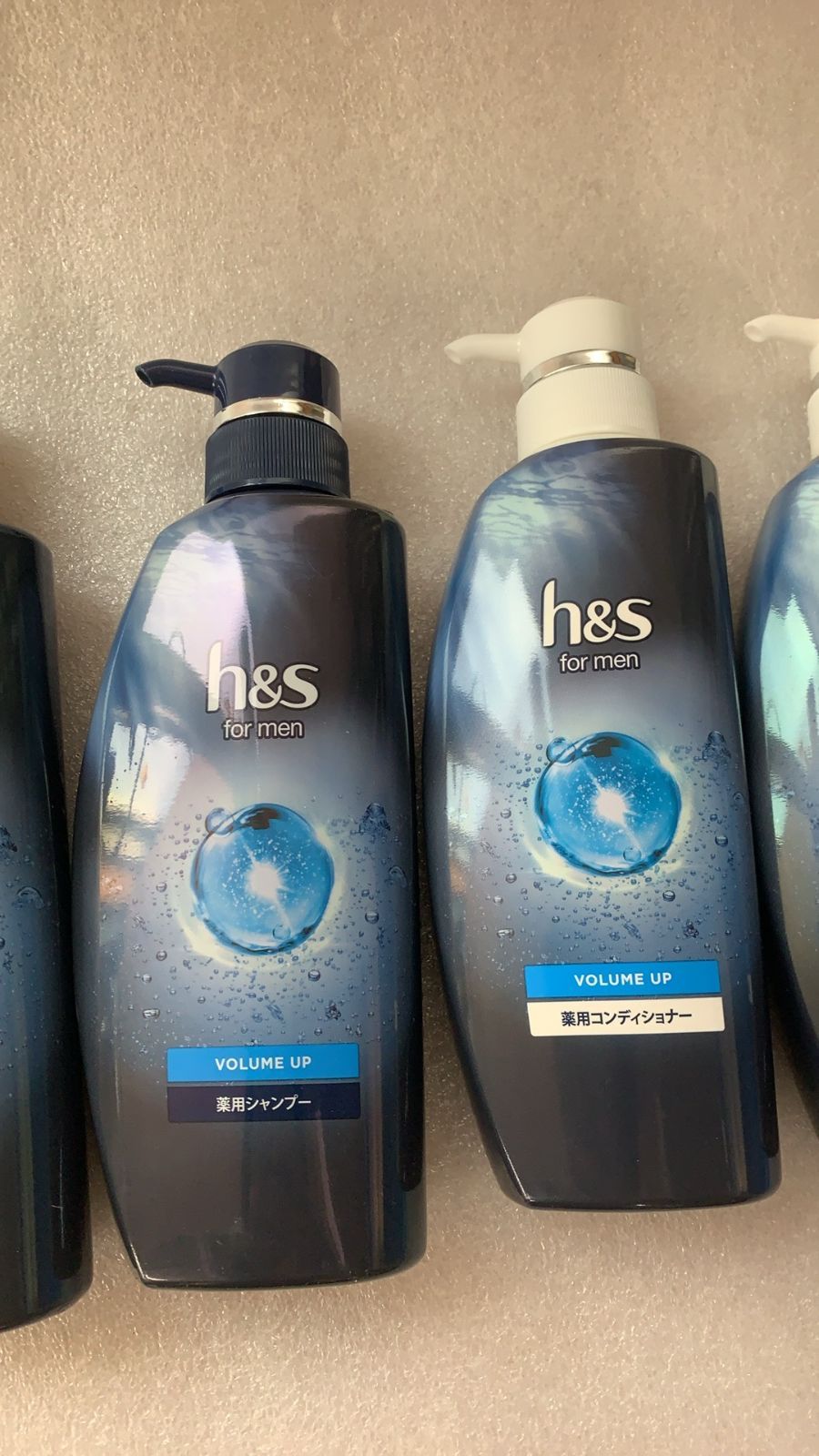 4本 h&s for men シャンプー&コンディショナーセット 350mL+350g