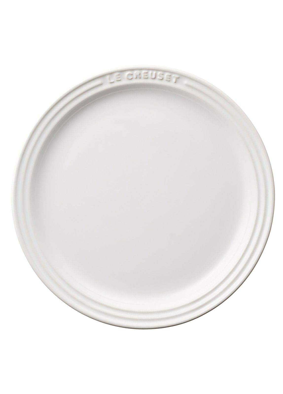 ル・クルーゼ(Le Creuset) 陶器 皿 ラウンド・プレート 19 cm ホワイト 耐熱 耐冷 電子レンジ オーブン 対応 オーブン皿 耐熱皿 【日本正規販売品】pms 10c50106