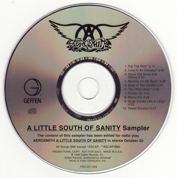 たろりずむ　オーコメCD付き CD Aerosmith A Little South Of Sanity PROCD1226 Geffen Records