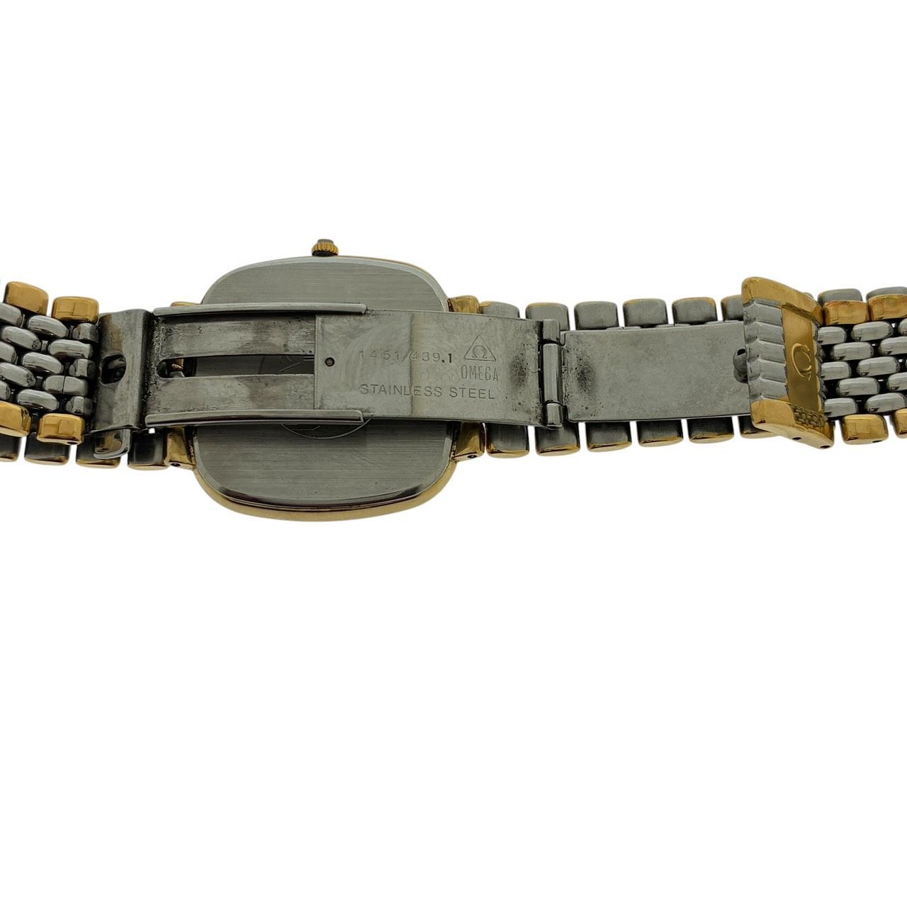 稼働品 オメガ OMEGA メンズ 腕時計 デビル DEVIL クオーツ スクエア 