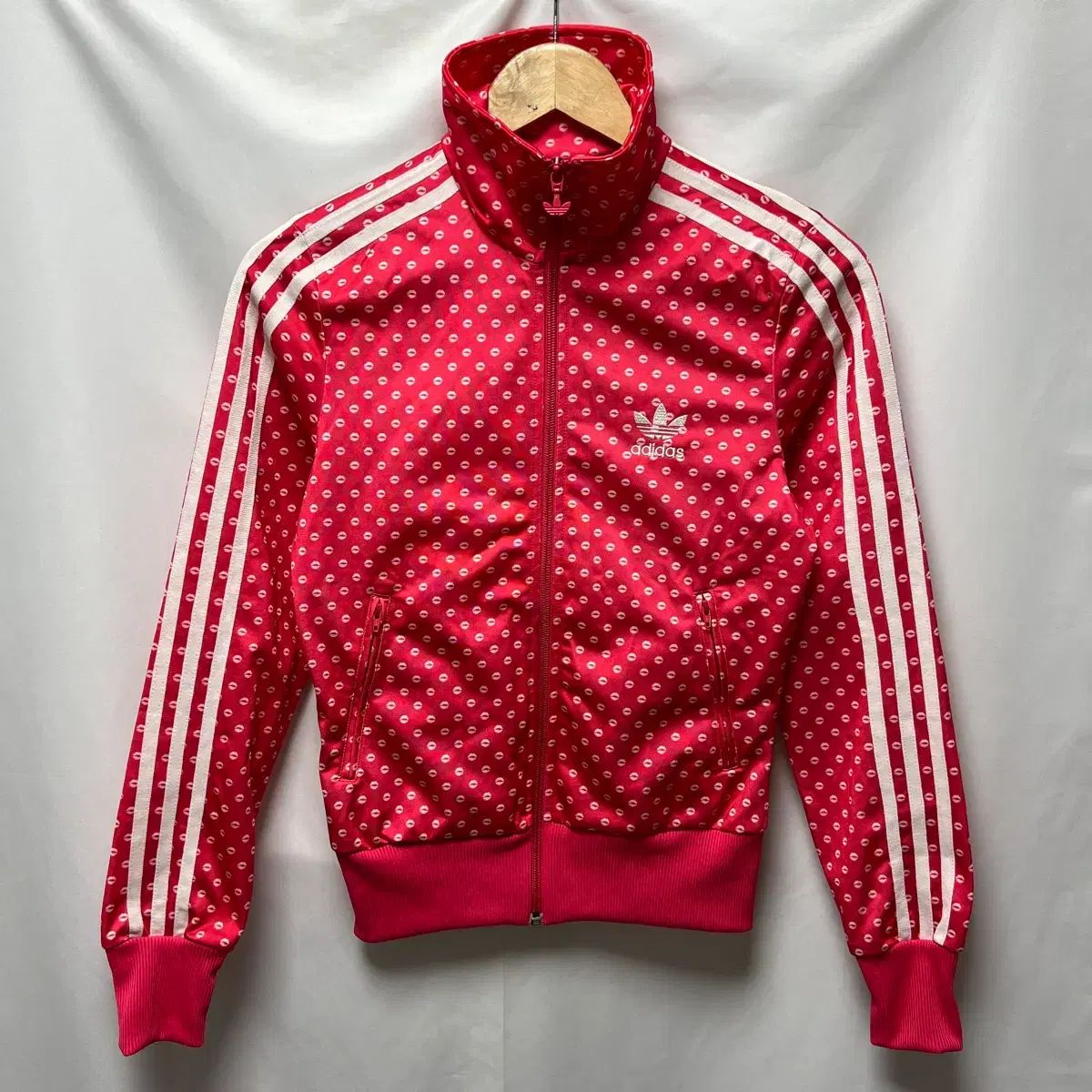 正規品/85 アディダス ファイヤーバード リップ ドット ピンク トラックジャージ/ジャージ