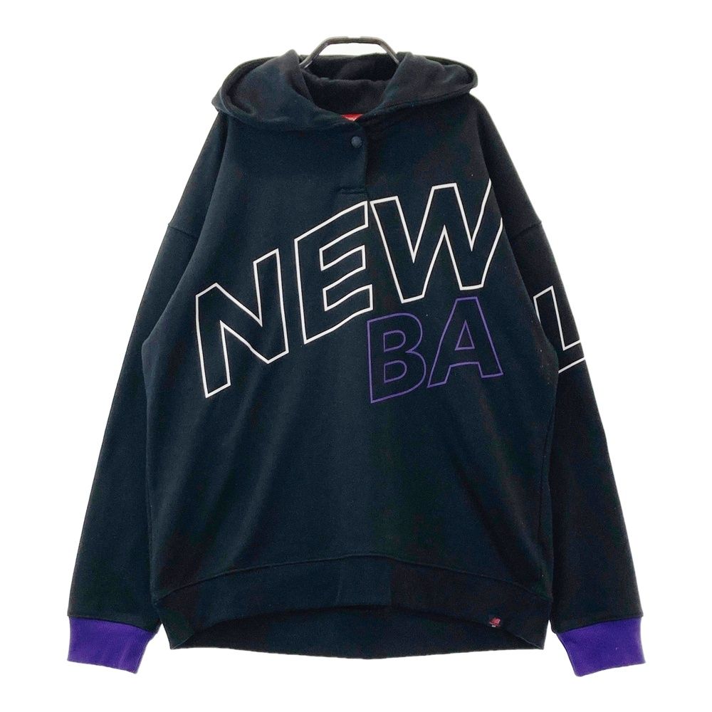 サイズ：2 NEW BALANCE GOLF ニューバランス 裏起毛 パーカー ブラック系 [240101686219] ゴルフウェア レディース ストスト