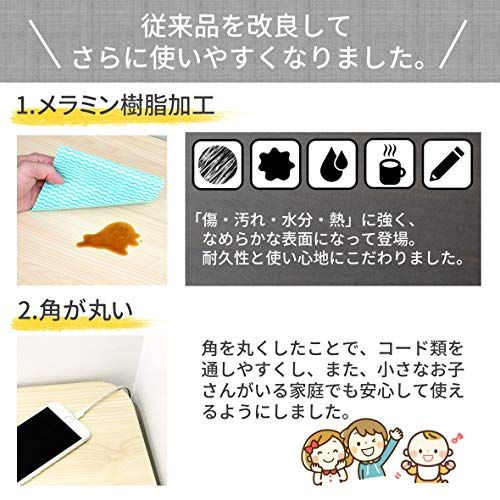 山善(YAMAZEN) 折りたたみ デスク 幅80×奥行40×高さ70cm コンパクト 傷・汚れ・水分・熱に強い天板(メラミン加工) なめらかな表面 角が丸い アジャスター付き 完成品 アンティークアイボリー/ホワイト RPST8040H(AIV/WH2) 1 山善(YAMAZEN) 折りたたみ デスク 幅80×奥行40×高さ70cm コンパクト 傷・汚れ・水分・熱に強い天板(メラミン加工) なめらかな表面 角が丸い アジャスター付き 完成品 アンティークアイボリー/ホワイト RPST8040H(AIV/WH2) 1