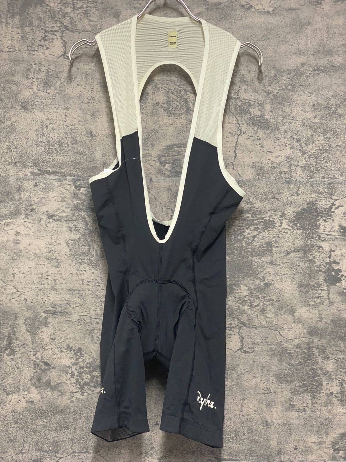 KE809 ラファ Rapha CLASSIC BIB SHORTS Ⅱ ビブショーツ 黒 M ※黄ばみ