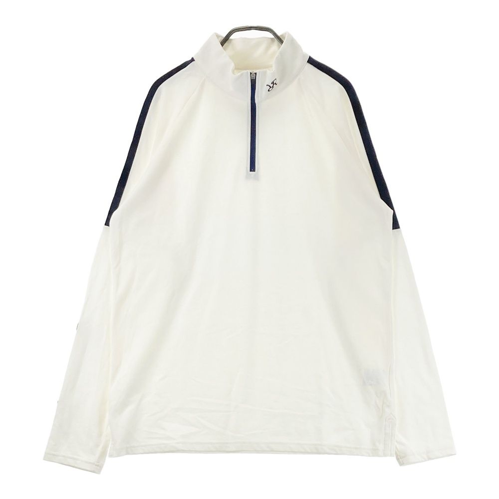サイズ：L RESURRECTION レザレクション ハーフジップ長袖Tシャツ ホワイト系 [240101688085] ゴルフウェア メンズ ストスト