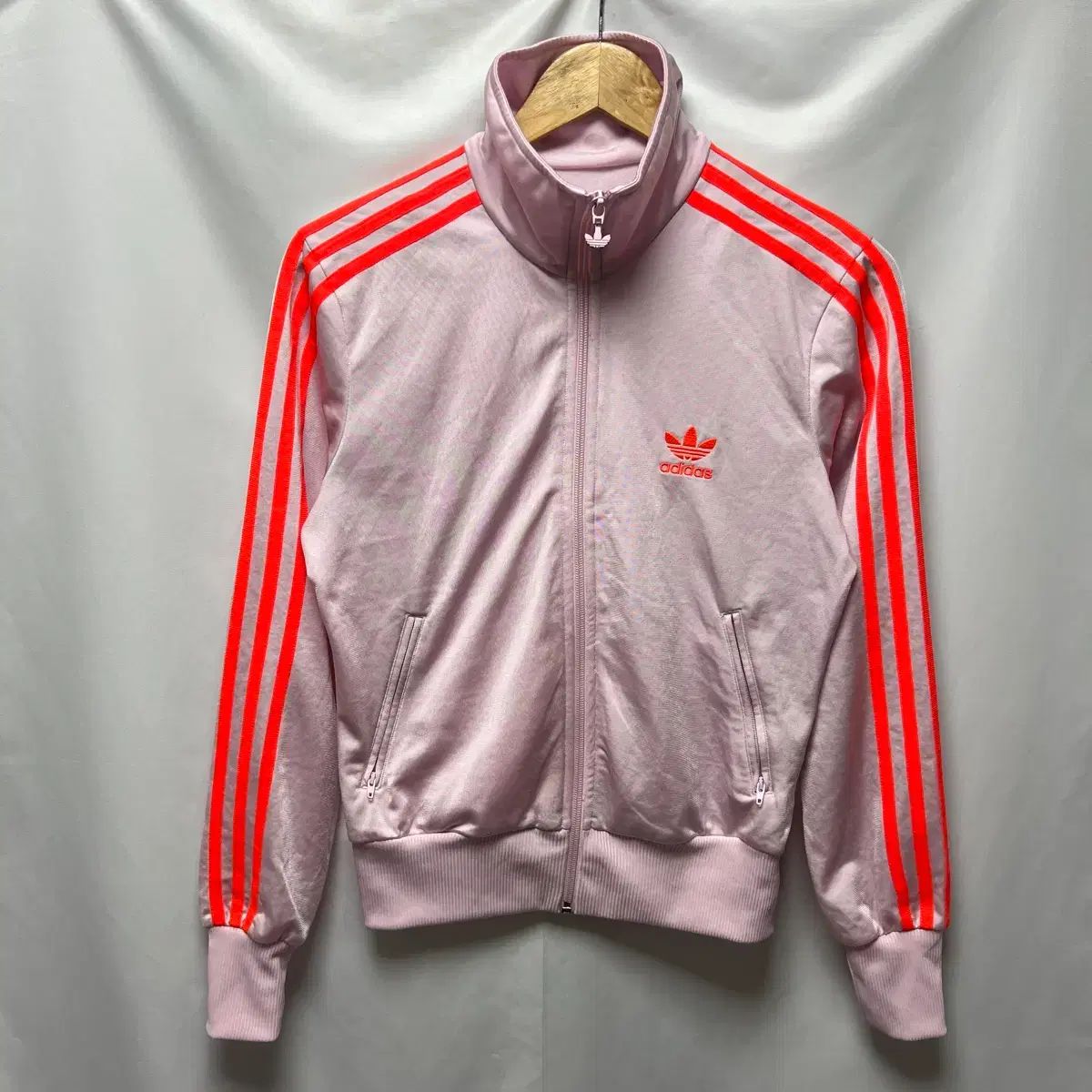 正規品/90 adidas ファイヤーバード バックロゴ いちごミルク トラックジャージ/ジャージ