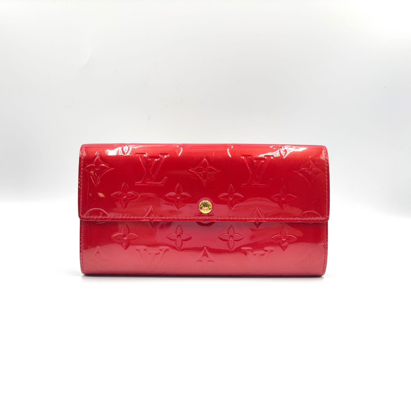 限定価格】LOUIS VUITTON ポルトフォイユ サラ モノグラムヴェルニ
