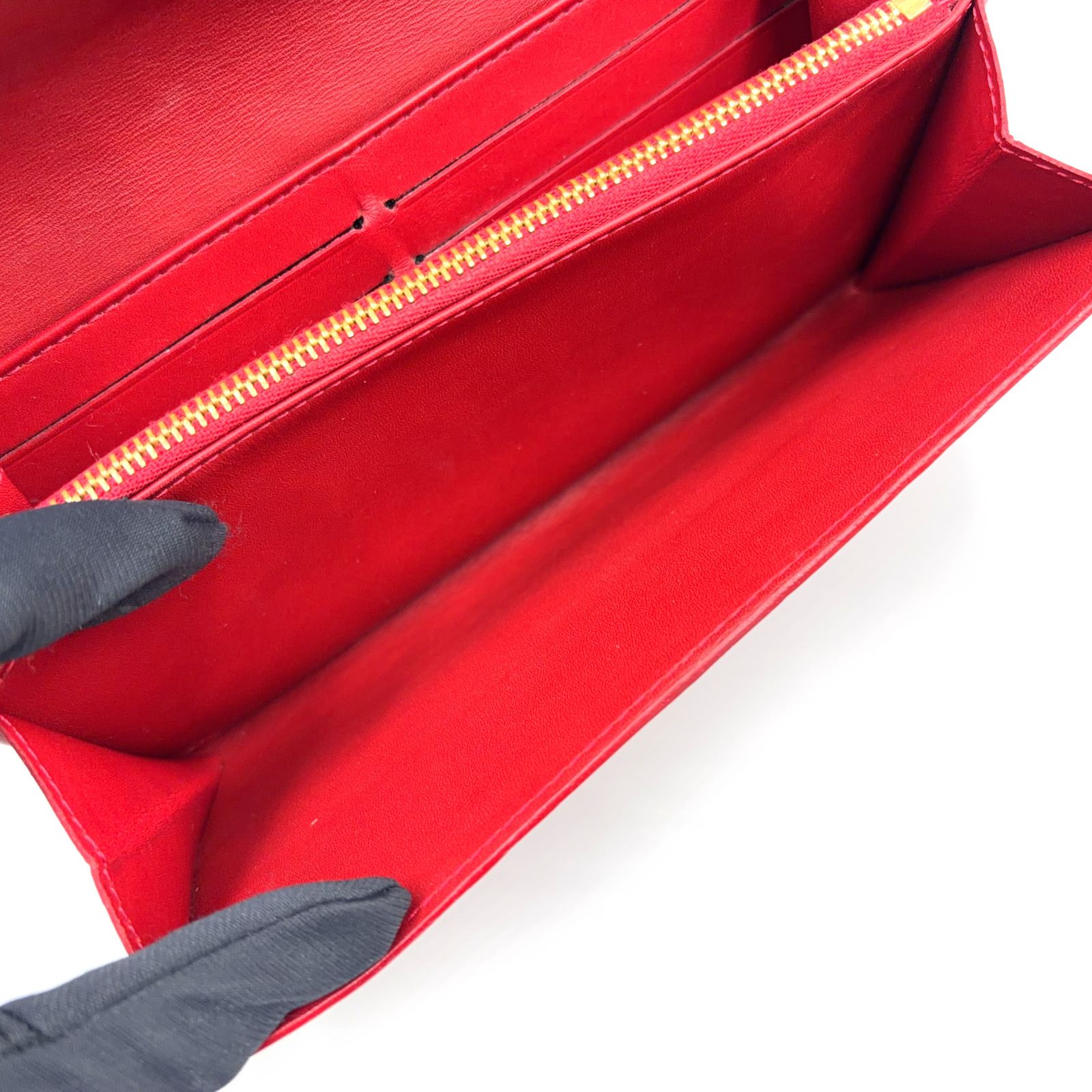 限定価格】LOUIS VUITTON ポルトフォイユ サラ モノグラムヴェルニ