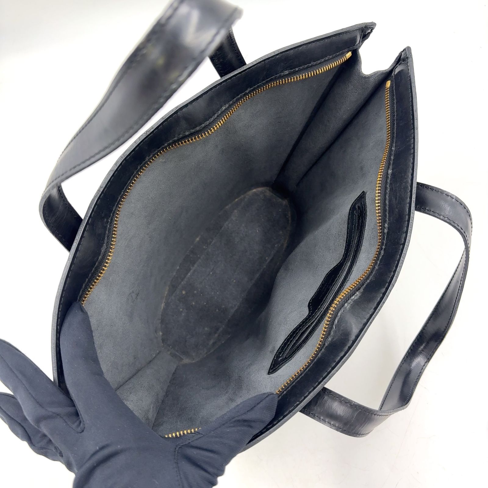 限定価格】LOUIS VUITTON サンジャック エピ エピ ノワール レザー