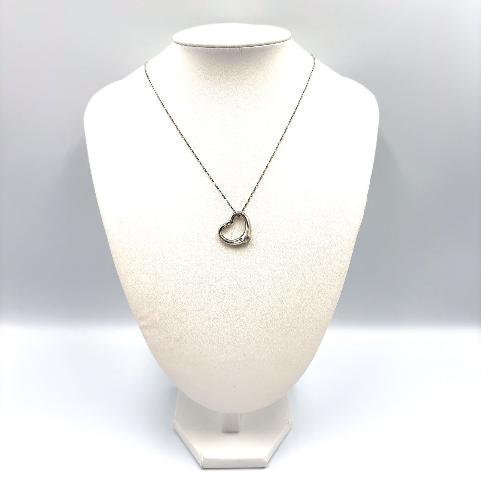 限定価格】TIFFANY & Co. オープンハート SV925 シルバー ネックレス 