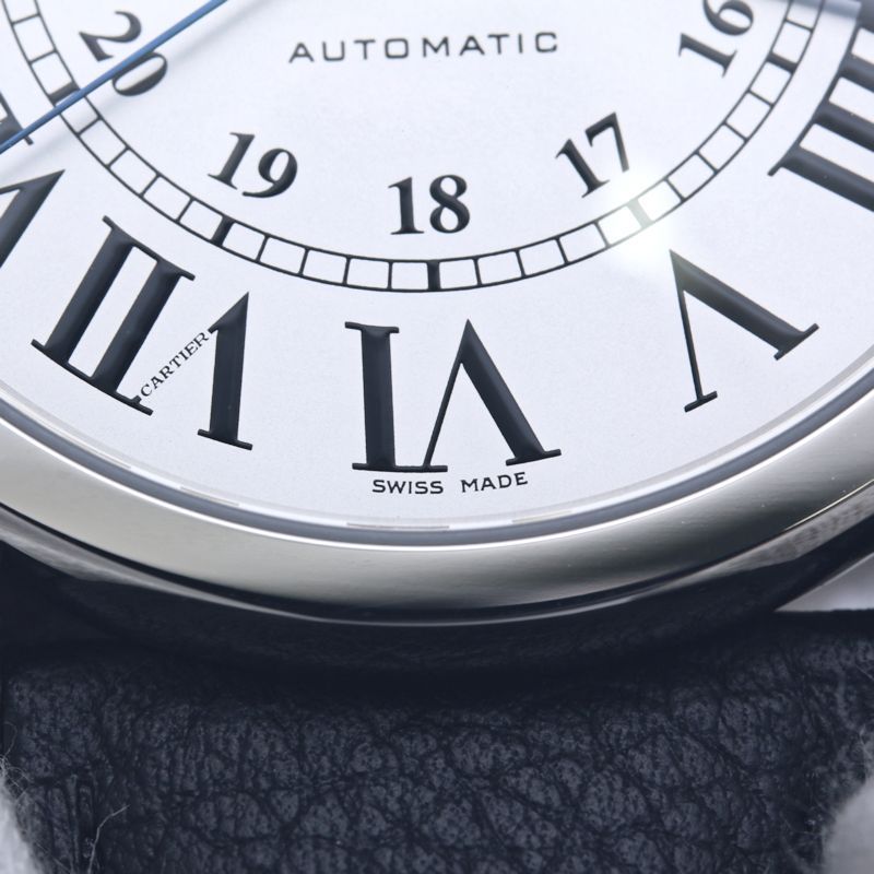 CARTIER カルティエ ロンドソロ XL WSRN0022 【正規店購入/磨き済/新品ベルト】【中古】腕時計 メンズ ステンレススチールx牛革 /40389
