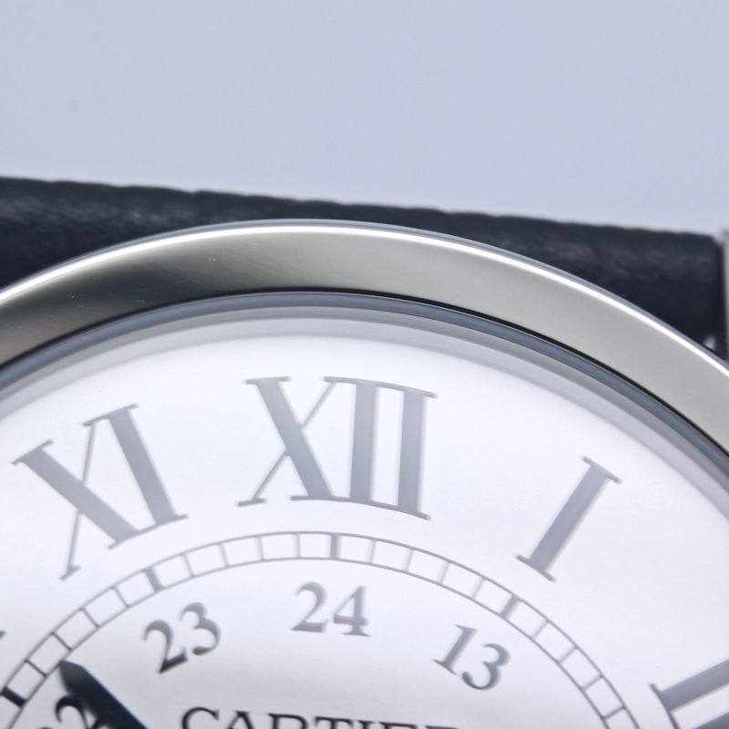 CARTIER カルティエ ロンドソロ XL WSRN0022 【正規店購入/磨き済/新品ベルト】【中古】腕時計 メンズ ステンレススチールx牛革 /40389