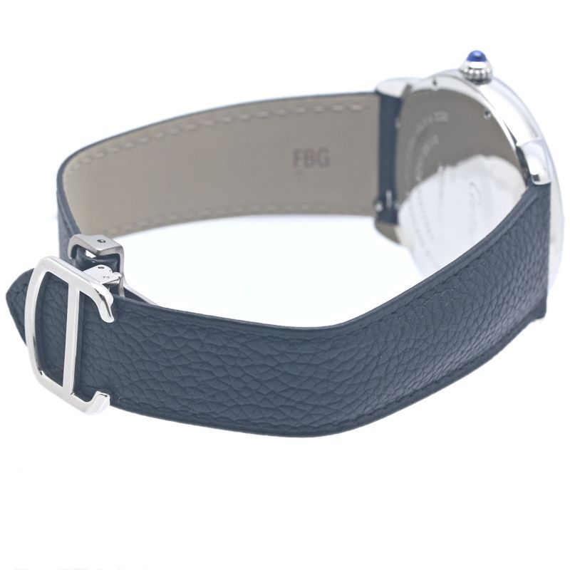 CARTIER カルティエ ロンドソロ XL WSRN0022 【正規店購入/磨き済/新品ベルト】【中古】腕時計 メンズ ステンレススチールx牛革 /40389