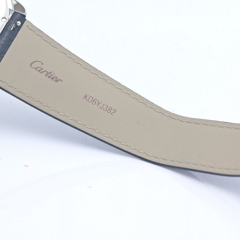 CARTIER カルティエ ロンドソロ XL WSRN0022 【正規店購入/磨き済/新品ベルト】【中古】腕時計 メンズ ステンレススチールx牛革 /40389