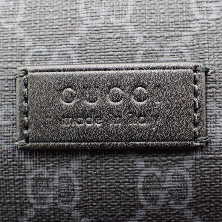 未使用品 GUCCI グッチ GGスプリーム ボディバッグ ウエストバッグ 474293 GGスプリームキャンバス グレー メンズ