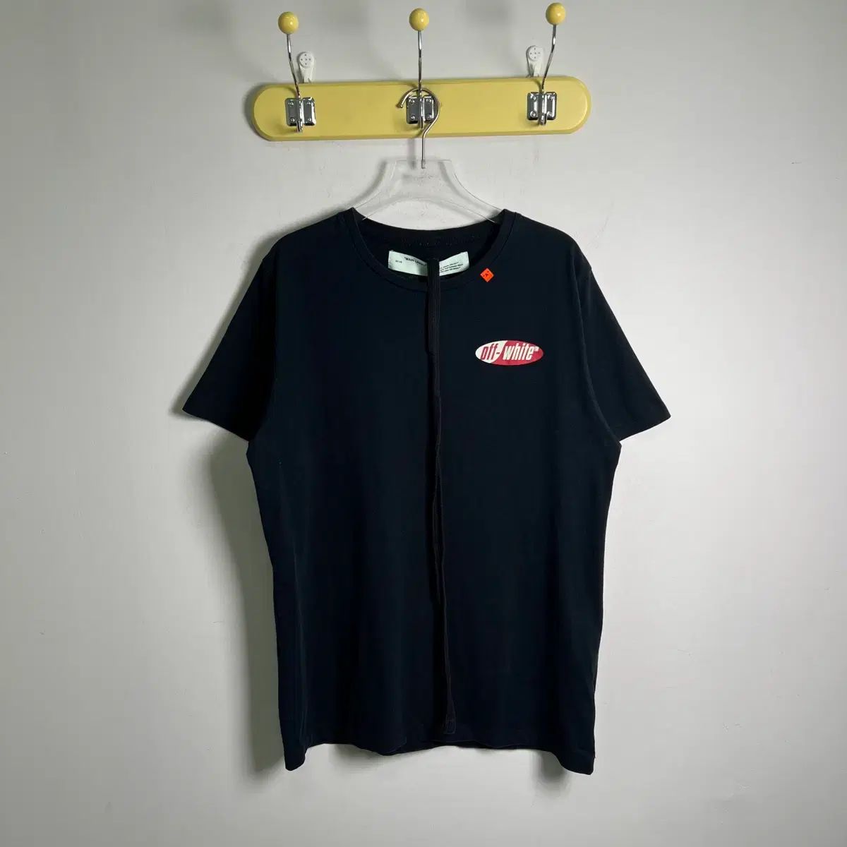 19ss オフホワイト スプリット ロゴ 半袖 Tシャツ L