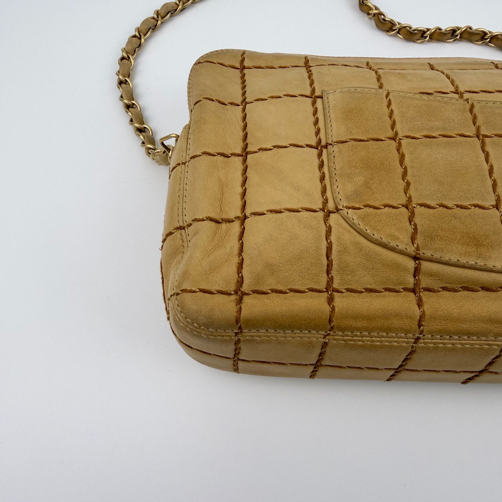 中古】CHANEL シャネル ココマーク ワイルドステッチ チョコバー 