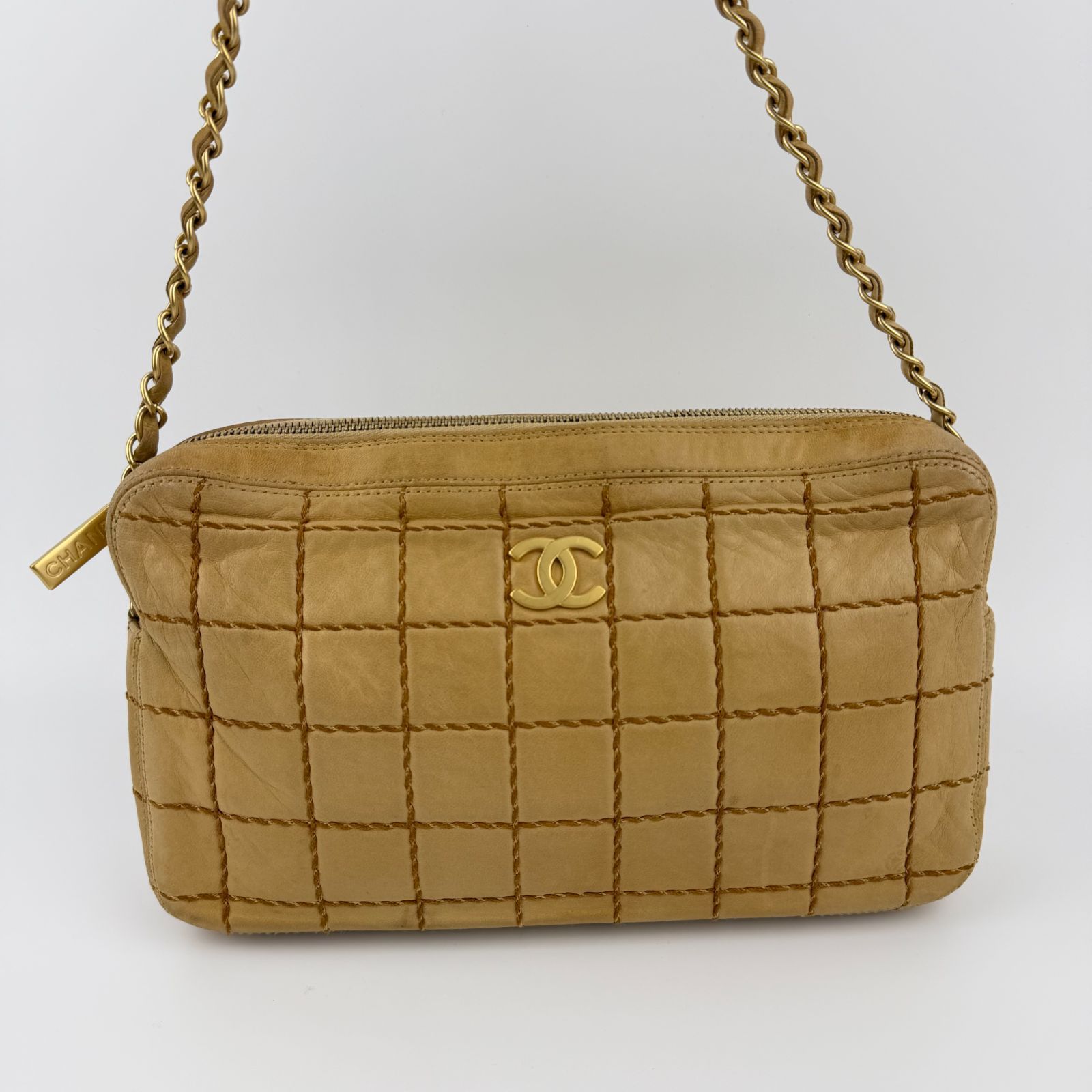 中古】CHANEL シャネル ココマーク ワイルドステッチ チョコバー