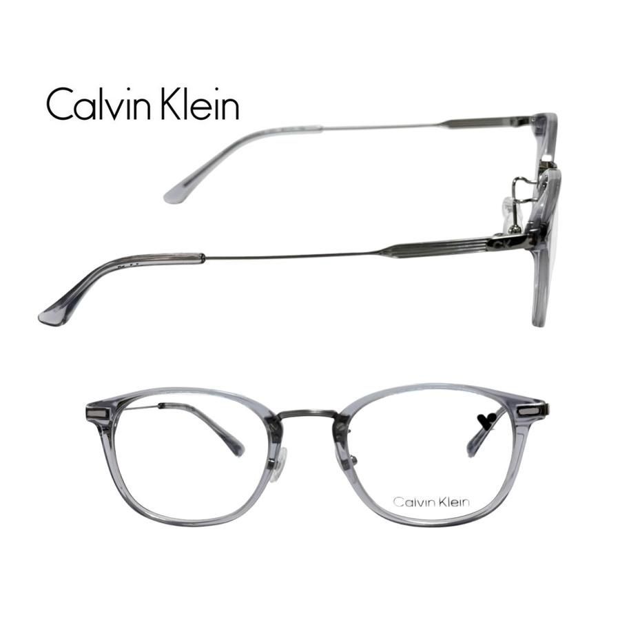 【Calvin Klein】　カルバンクライン　メガネフレーム　CK23554LB　020　クリアグレー・グレー　国内正規品