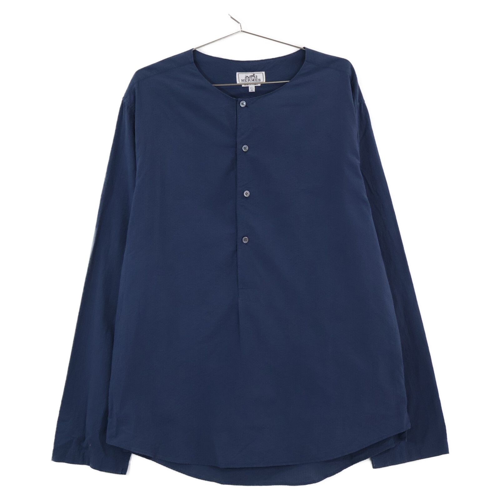 HERMES エルメス 国内正規 21SS 11-5610 コットン シェルボタン シア