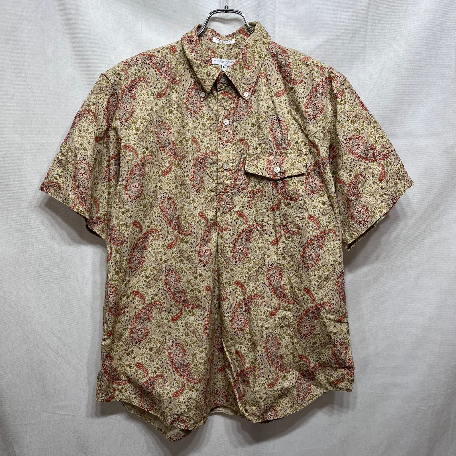 Engineered Garments エンジニアードガーメンツ ● 25SS Popover BD Shirt Cotton Paisley Print ペイズリー柄プルオーバーボタンダウン半袖シャツ