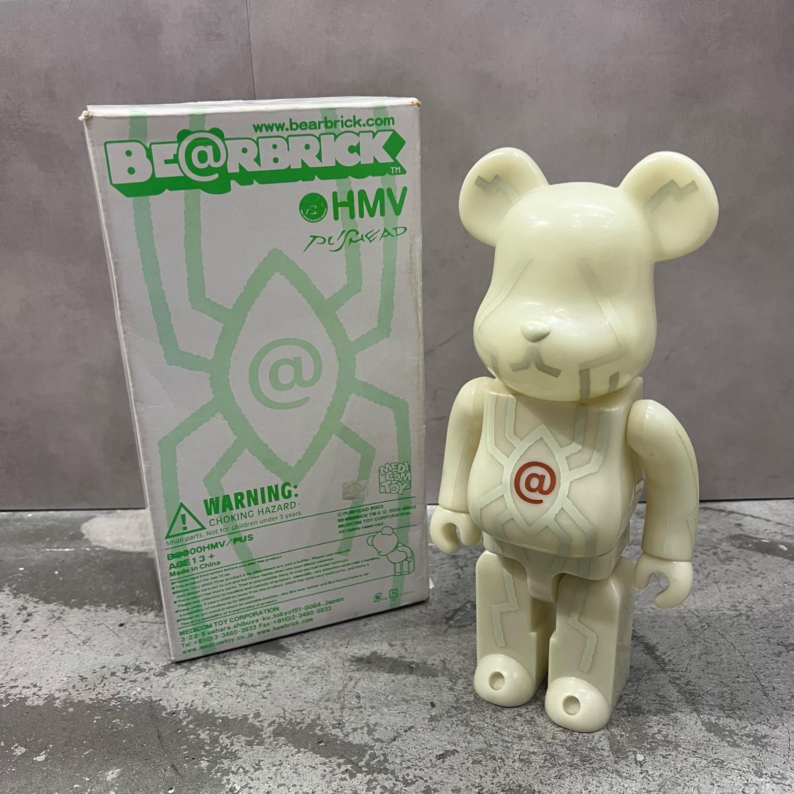 パスヘッド　ベアブリック　100%&400% サイン入り MEDICOM TOY × PUSHEAD BE@RBRICK 400％ spidereye ベアブリック