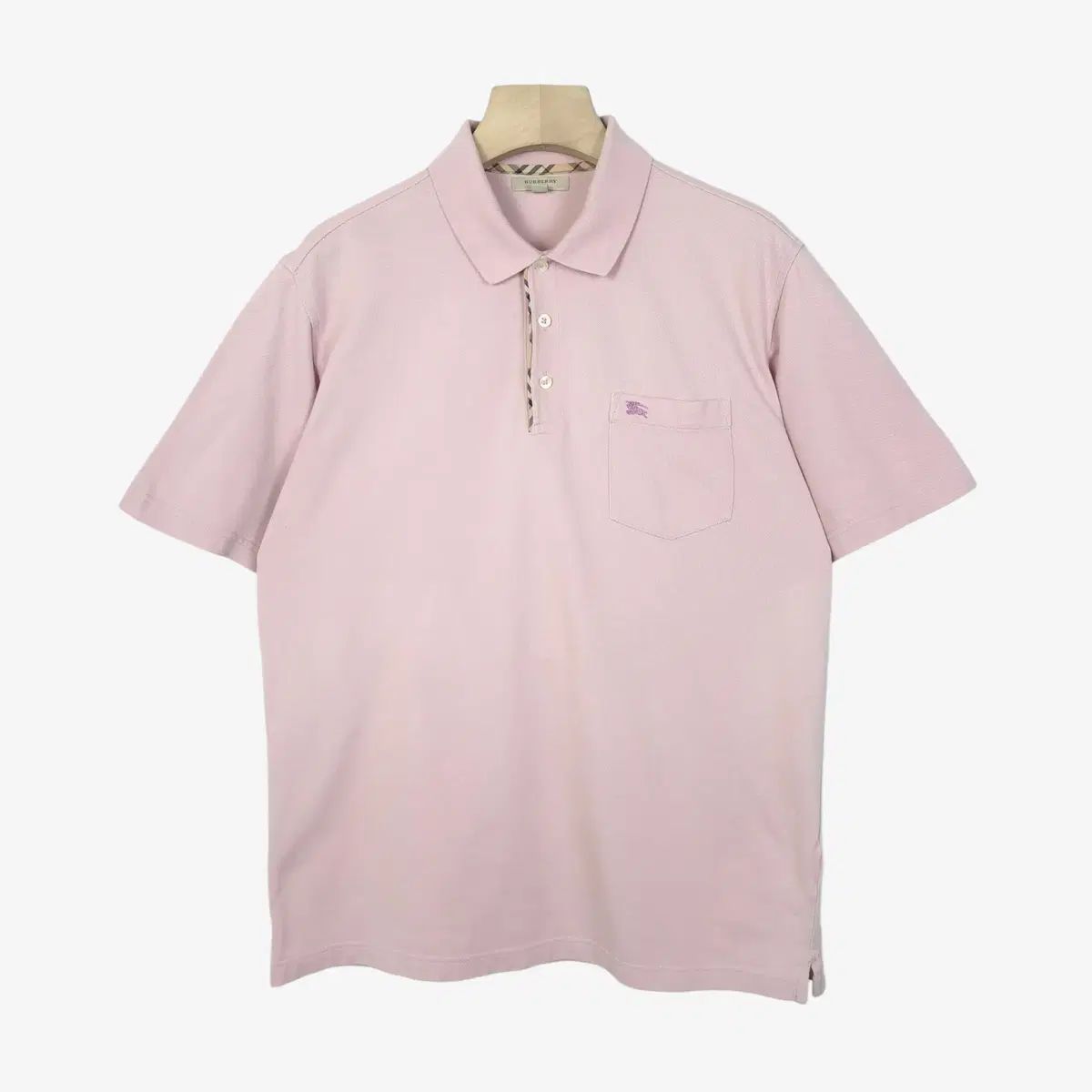 105 バーバリー ピンク 半袖 ピケTシャツ