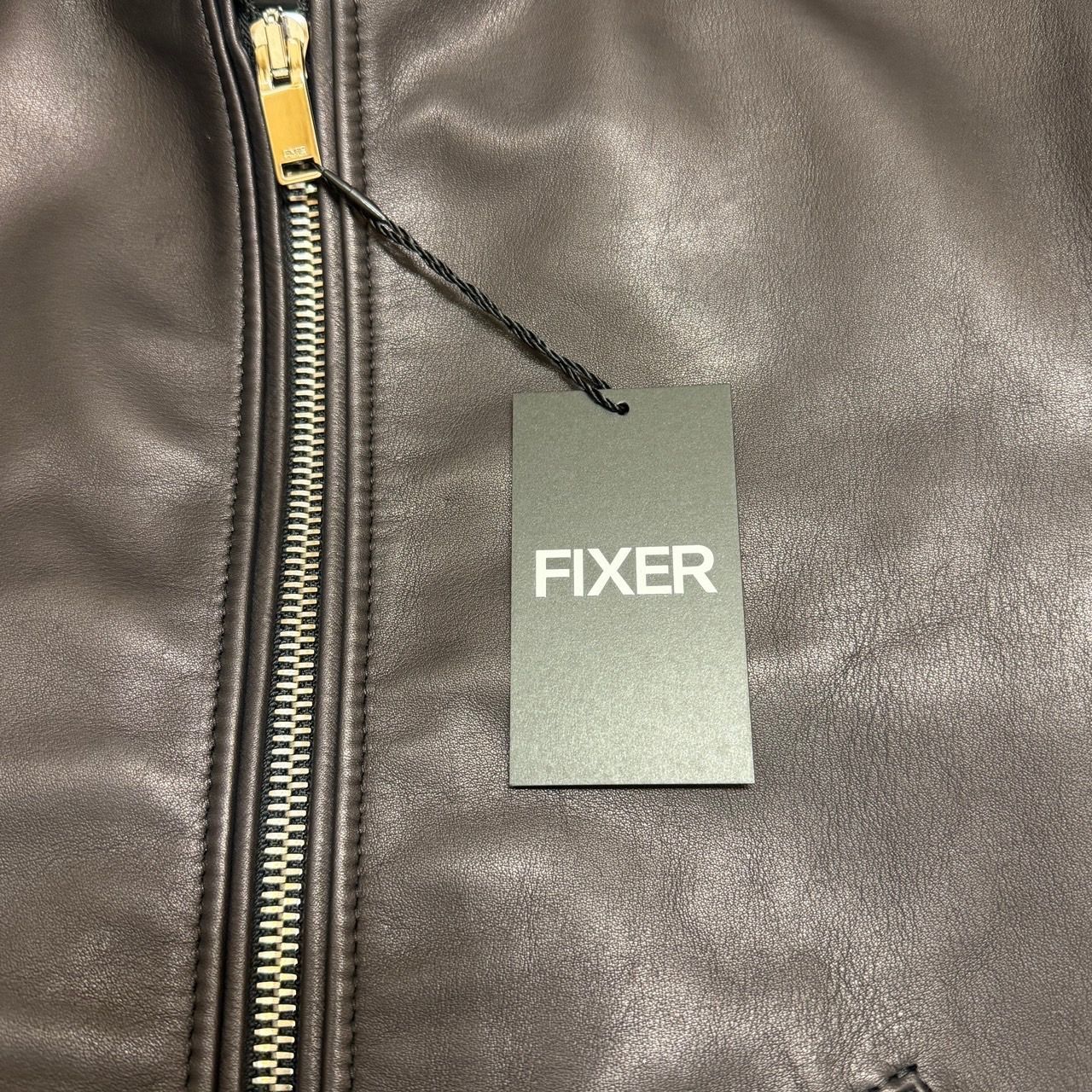 未使用品 FIXER 26SS F2 パット シングルライダース レザージャケット