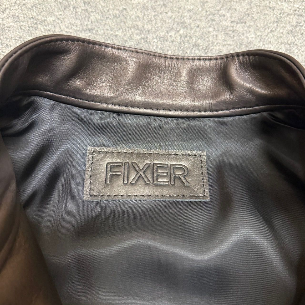未使用品 FIXER 26SS F2 パット シングルライダース レザージャケット 