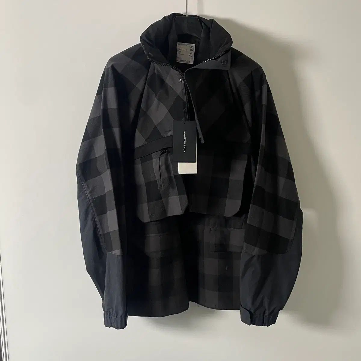 新品) 22s サカイ バッファロー チェック ハイブリッド ジャケット (on