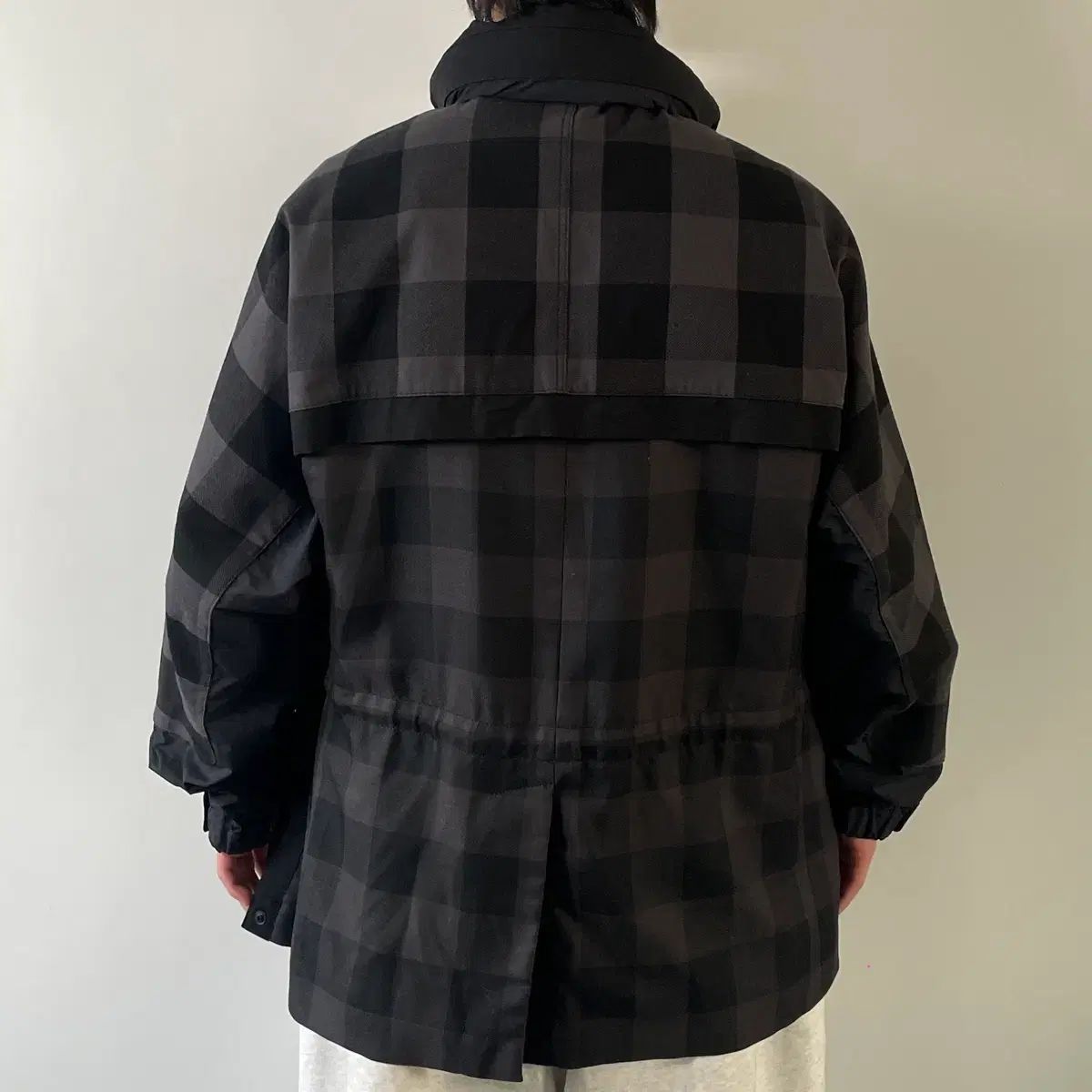 新品) 22s サカイ バッファロー チェック ハイブリッド ジャケット (on