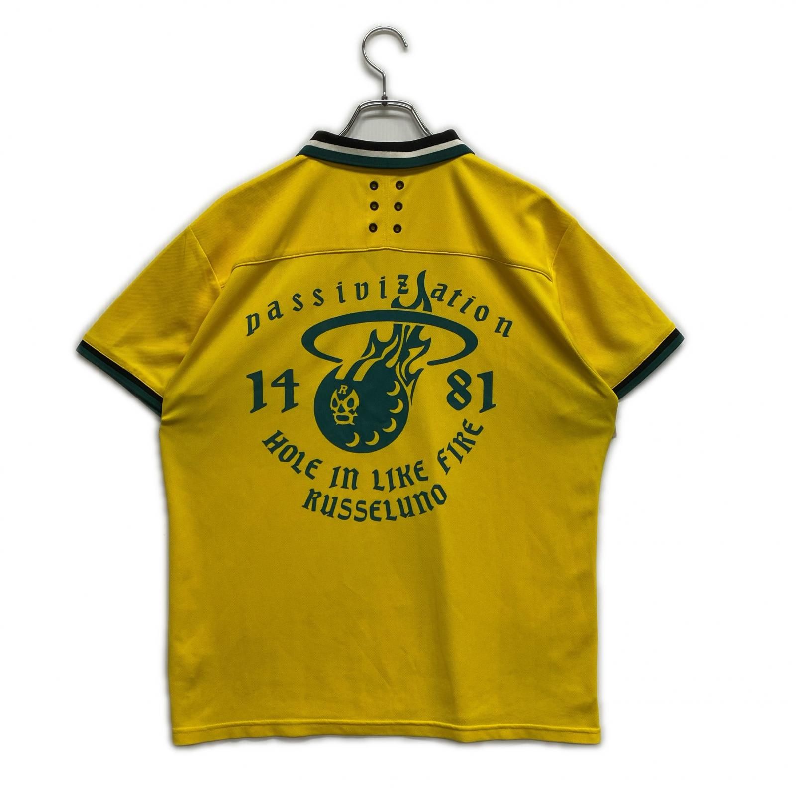 中古 メンズ ラッセルノ RUSSELUNO 半袖ポロシャツ 6(LL) 黄 イエロー