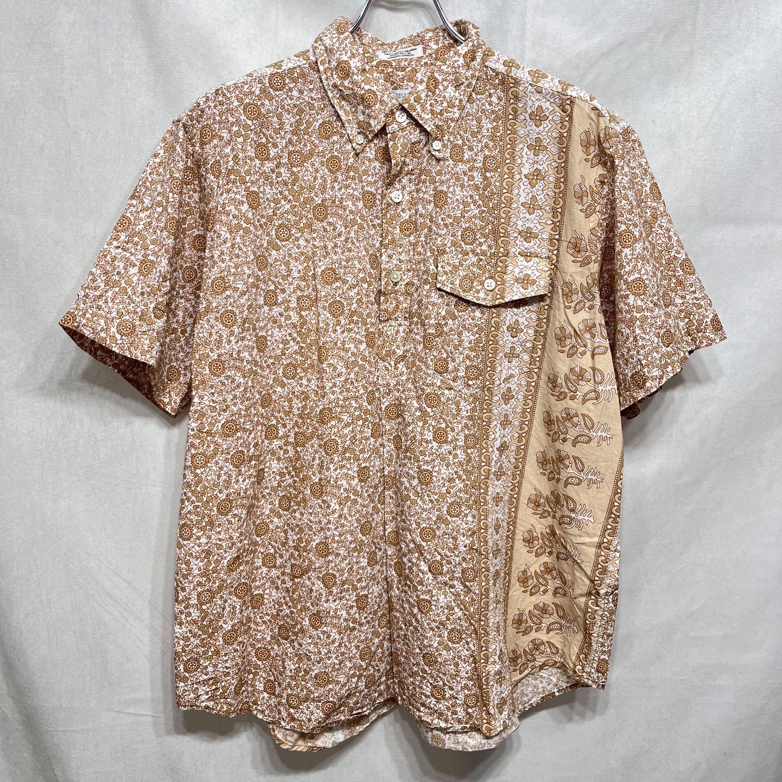 Engineered Garments エンジニアードガーメンツ ● Popover BD Shirt フラワー柄プルオーバーボタンダウン半袖シャツ