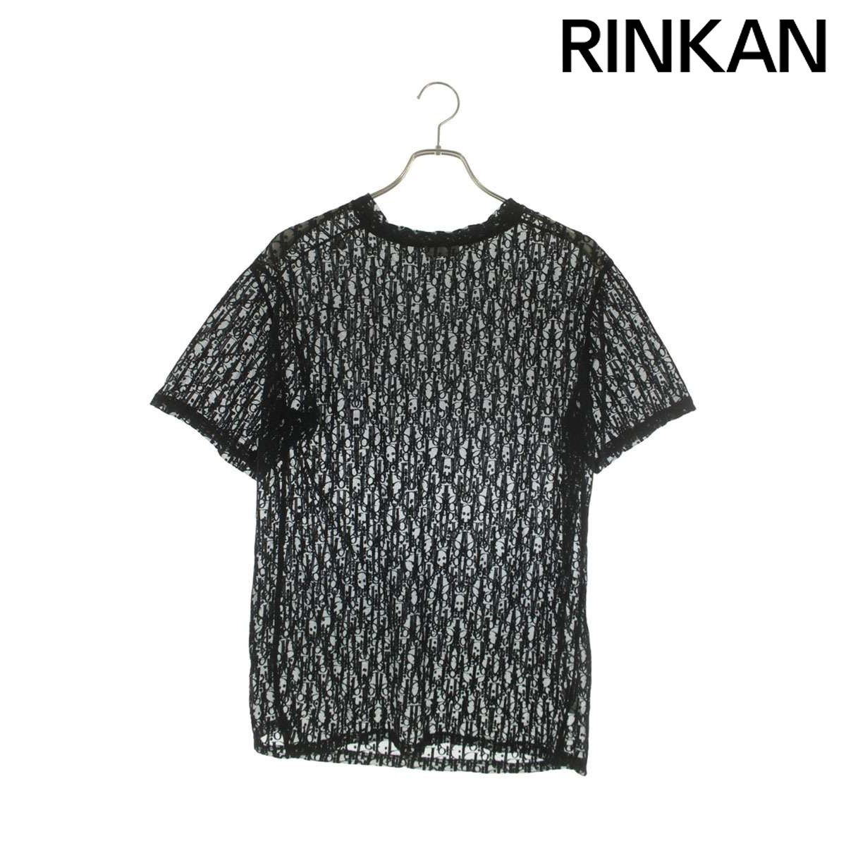 ディオール 923J615A0537 オブリーク総柄シースルーTシャツ メンズ M