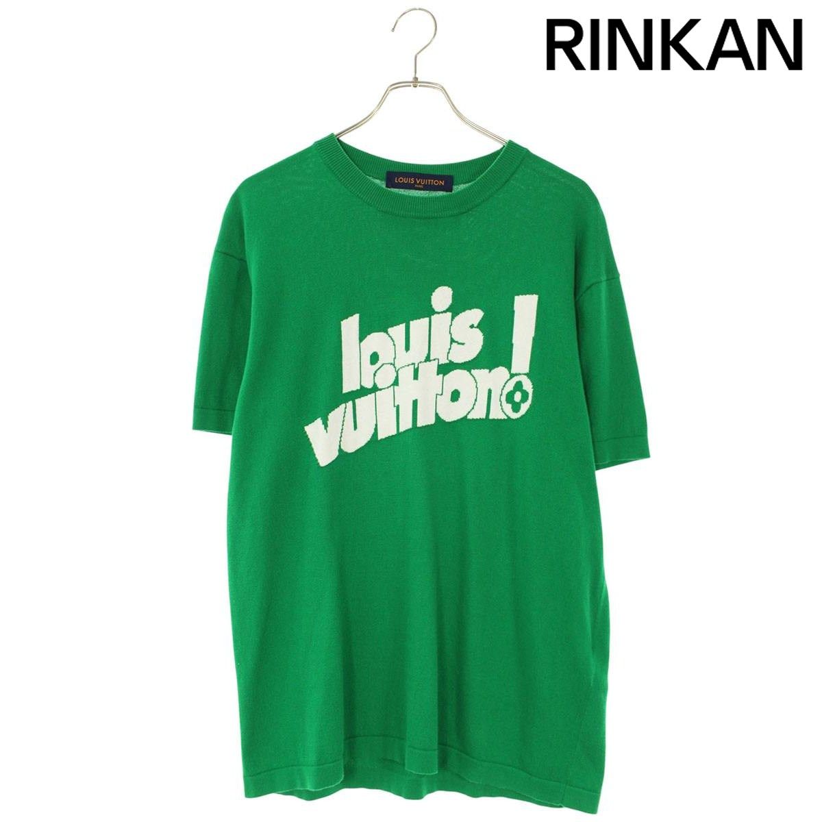 ルイヴィトン RM212 DB0 HLN84W ロゴジャガードニットTシャツ メンズ M