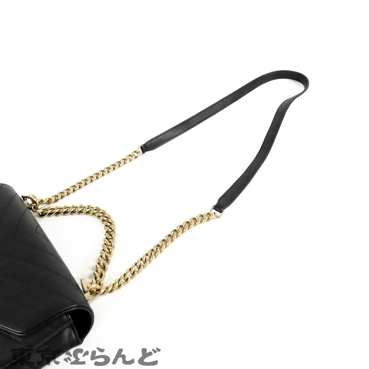 レア　CHANEL シャネル　チェーンショルダーバッグ　ココマーク　ラムスキン シャネル チェーンショルダーバッグ Vステッチ ココマーク Wチェーン
