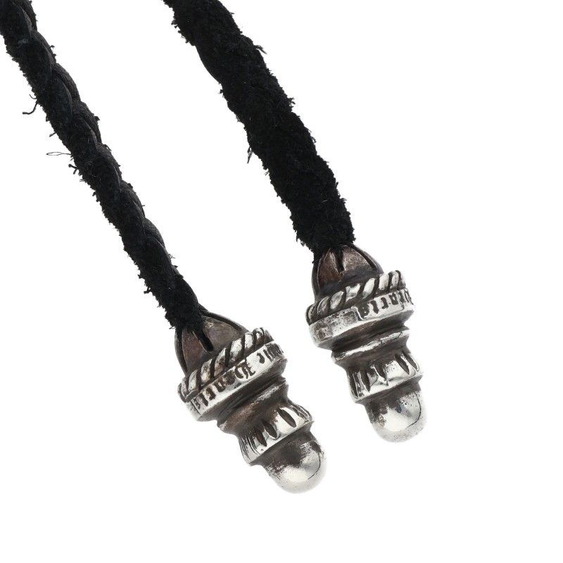 クロムハーツ LEATHER BRAID ボロチップレザーブレード ネックレス クロムハーツ LEATHER BRAID/ボロチップレザーブレード シルバー