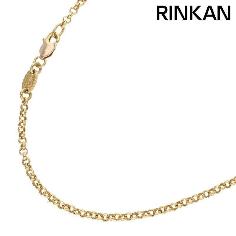 クロムハーツ 22K NECKCHAIN R18/ロールチェーン18inch ゴールドネックレス メンズ 18inch