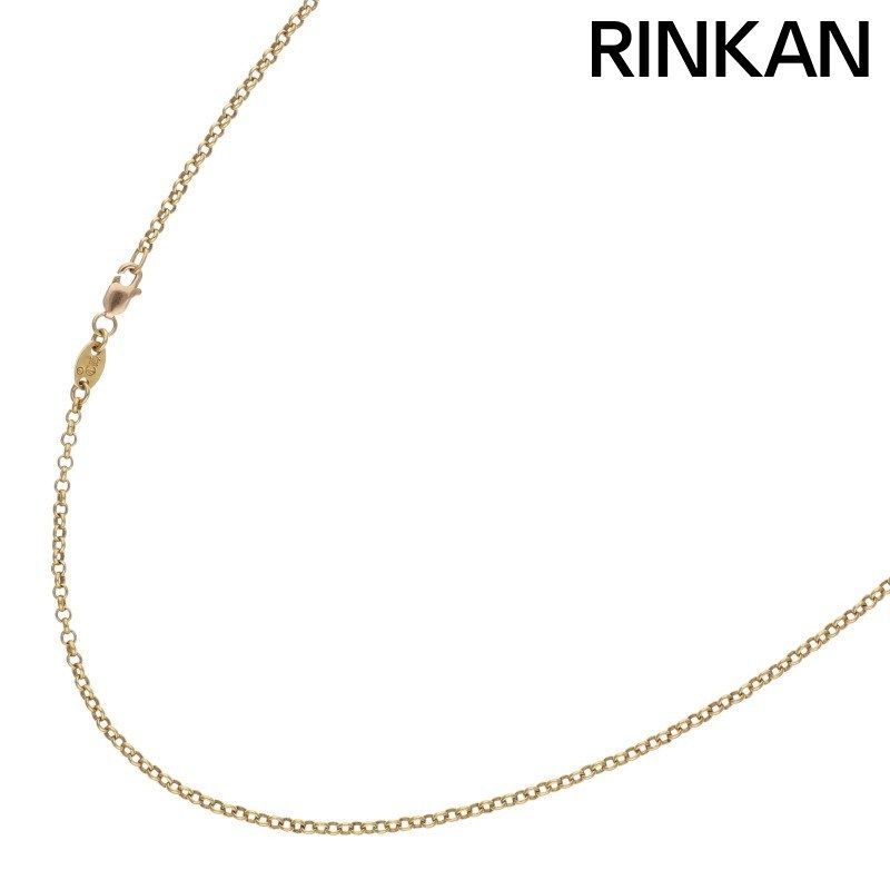 クロムハーツ 22K NECKCHAIN R18/ロールチェーン18inch ゴールドネックレス メンズ 18inch