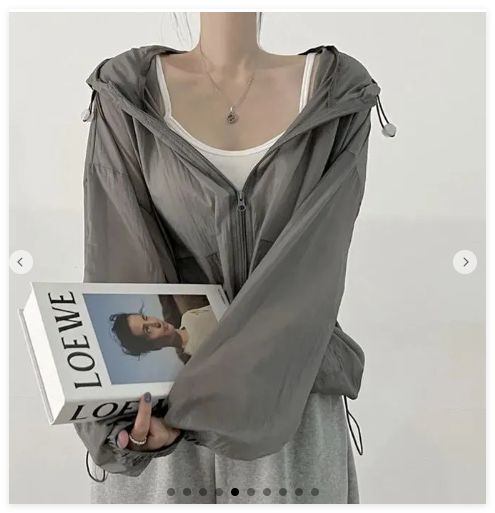 専用　シアー パーカー 夏 レディース 　ダークグレーMと、ブラックM　　#lvtes