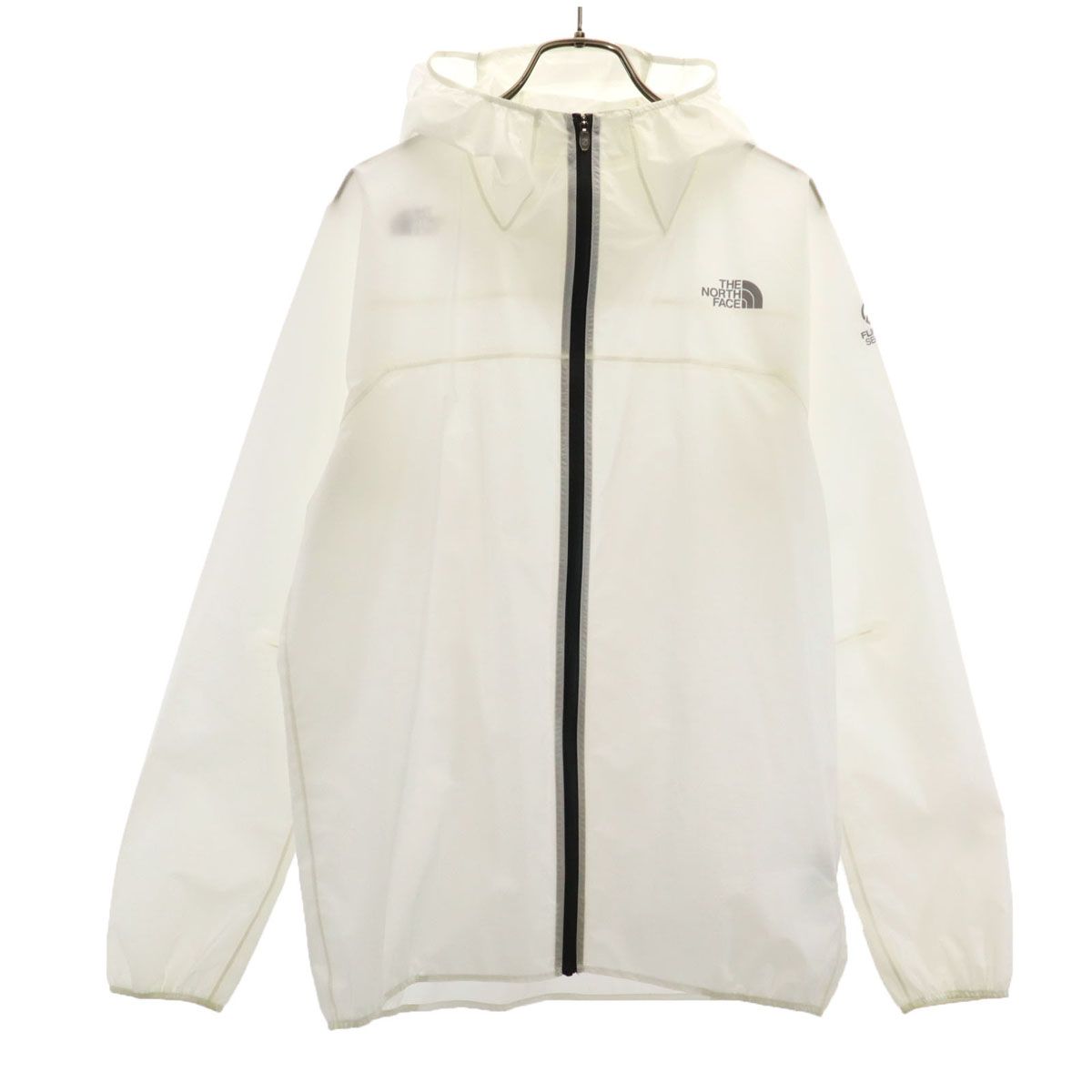 THE NORTH FACE ノースフェイス ストライクトレイル フードジャケット L ホワイト NP61971 アウトドア 収納袋付き メンズ 古着