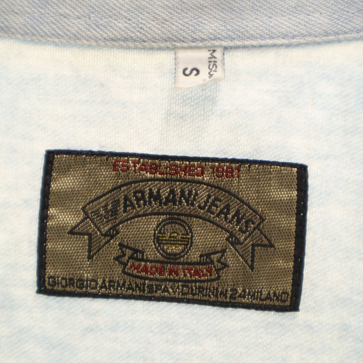 ARMANI JEANS アルマーニジーンズ 90s イタリア製 オールド 長袖 