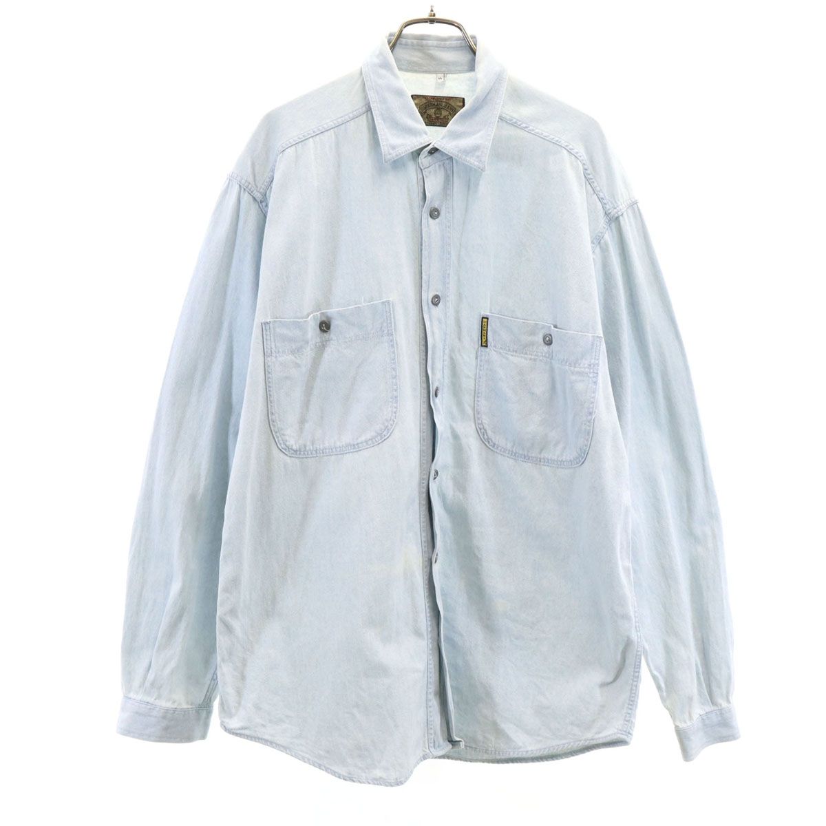 イタリア製 90s ARMANI JEANS スタンドカラー シャツ M ARMANI JEANS アルマーニジーンズ 90s イタリア製 オールド 長袖