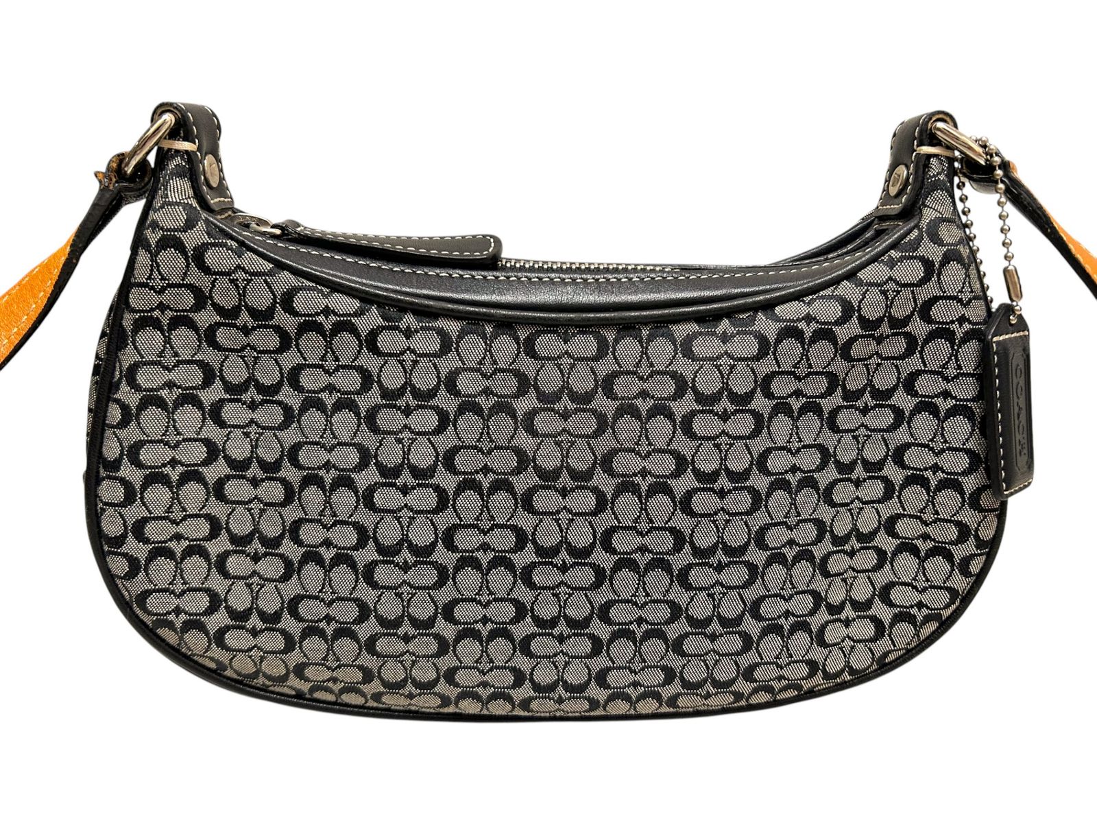 COACH (コーチ) ミニシグネチャー ショルダーバッグ 6344 ブラック 