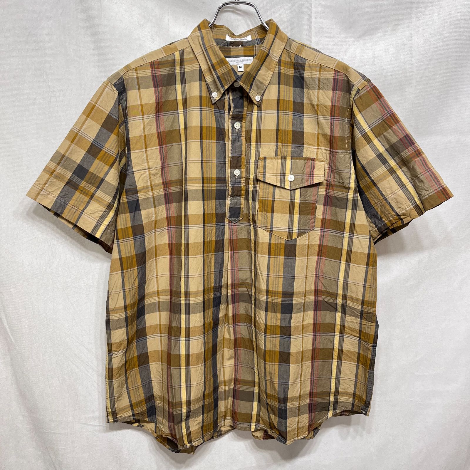 ENGINEERED GARMENTS ポップオーバー BD シャツ チェック Engineered Garments エンジニアードガーメンツ ○ Popover BD Shirt
