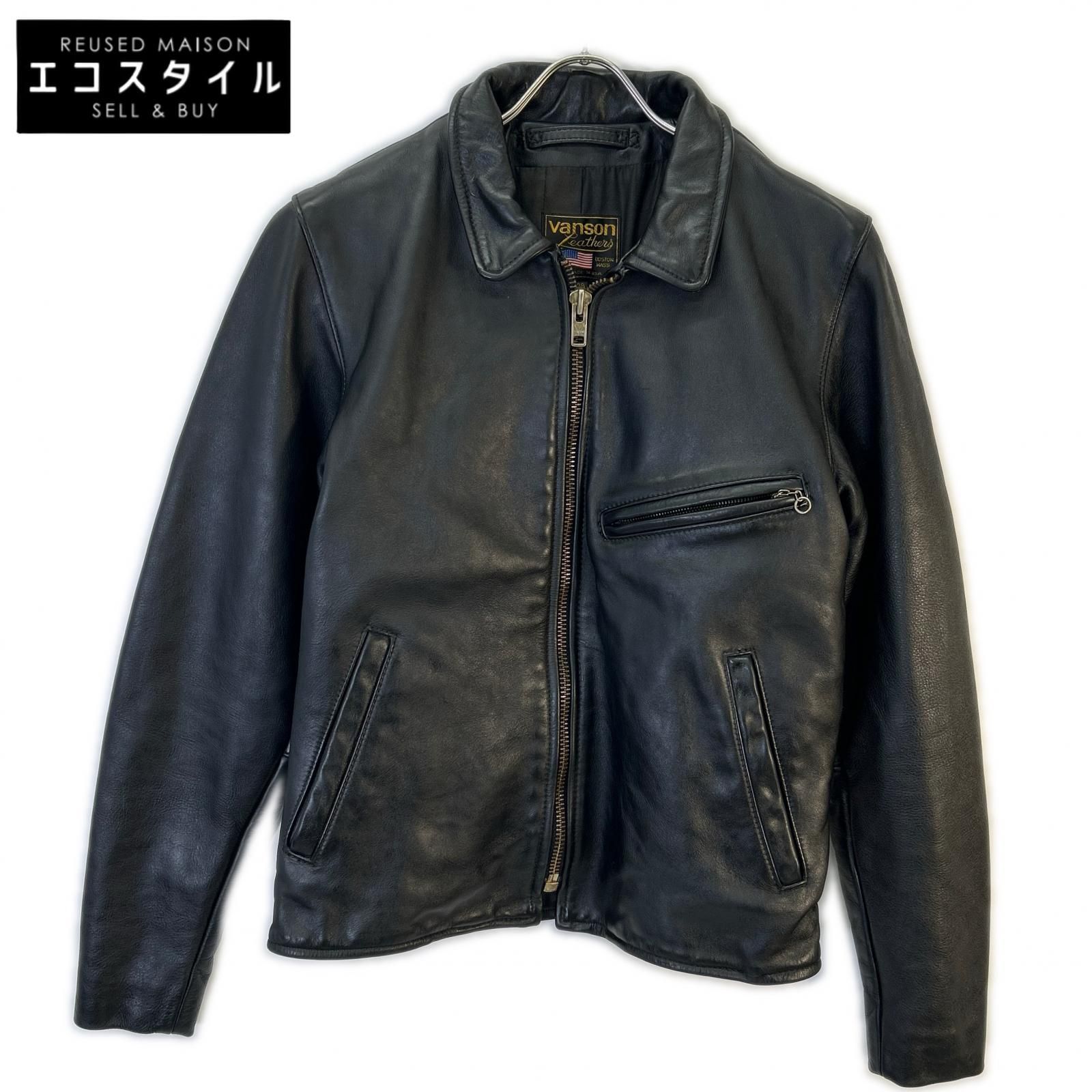 VANSON バンソン ブラック エンフィールド シングルライダース