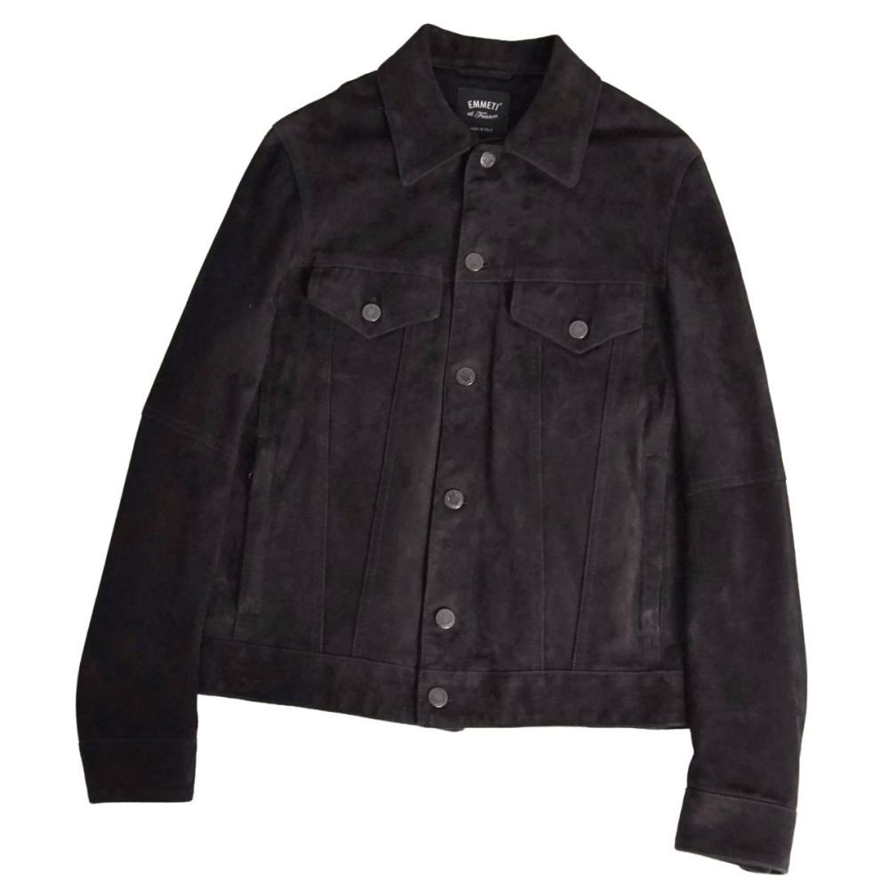 美品 エンメティ EMMETI ジャケット レザージャケット ゴートスキン